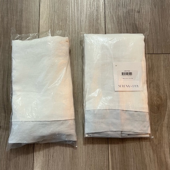 Serena & Lily | Salento Linen Shams - Color Sky | Set of 2 | New* - Picture 2 of 6